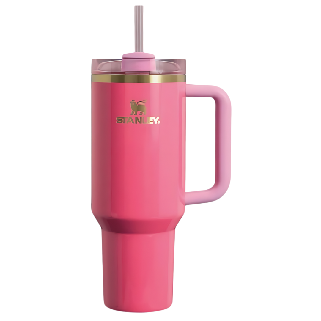 Pink Stanley 40 oz Tumbler Cup Quencher