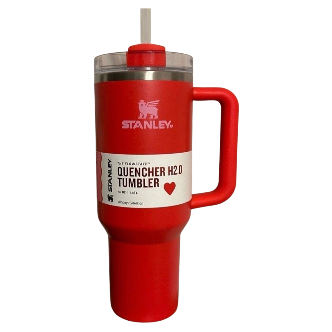 Pink Stanley 40 oz Tumbler Cup Quencher